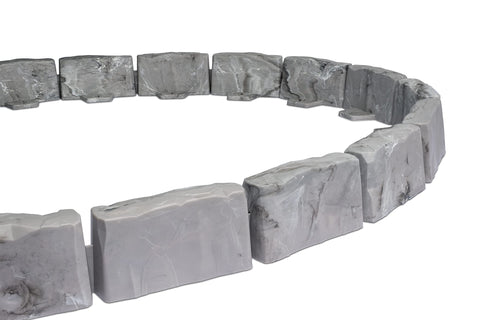 EasyFlex seamless border connection appears between edging sections.