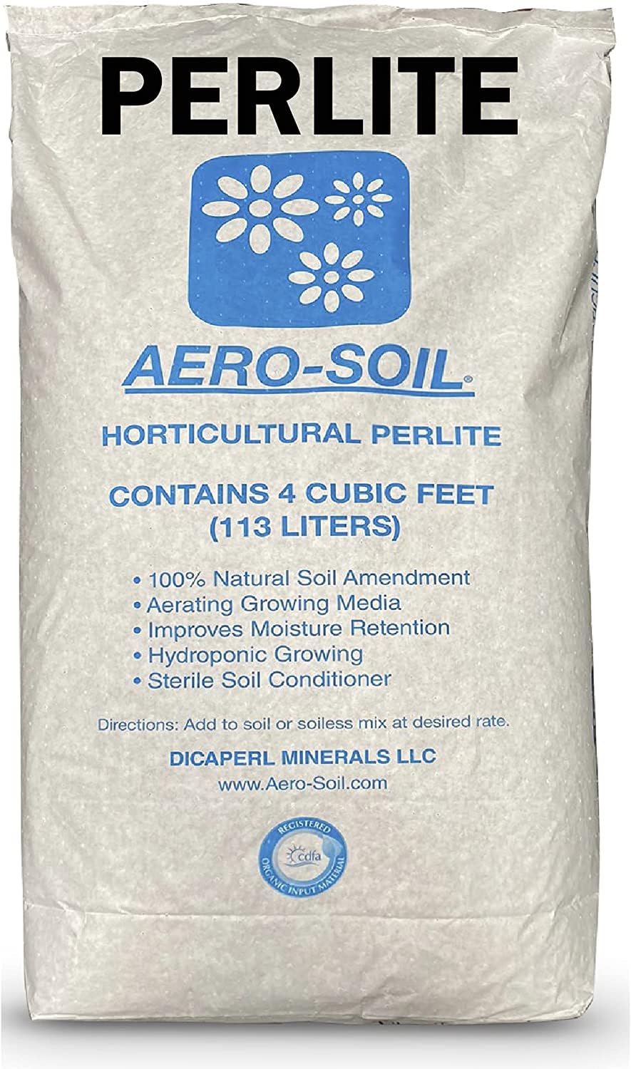 EASYGO AERO-SOIL perlite bag showing coarse aggregate for improved aeration.