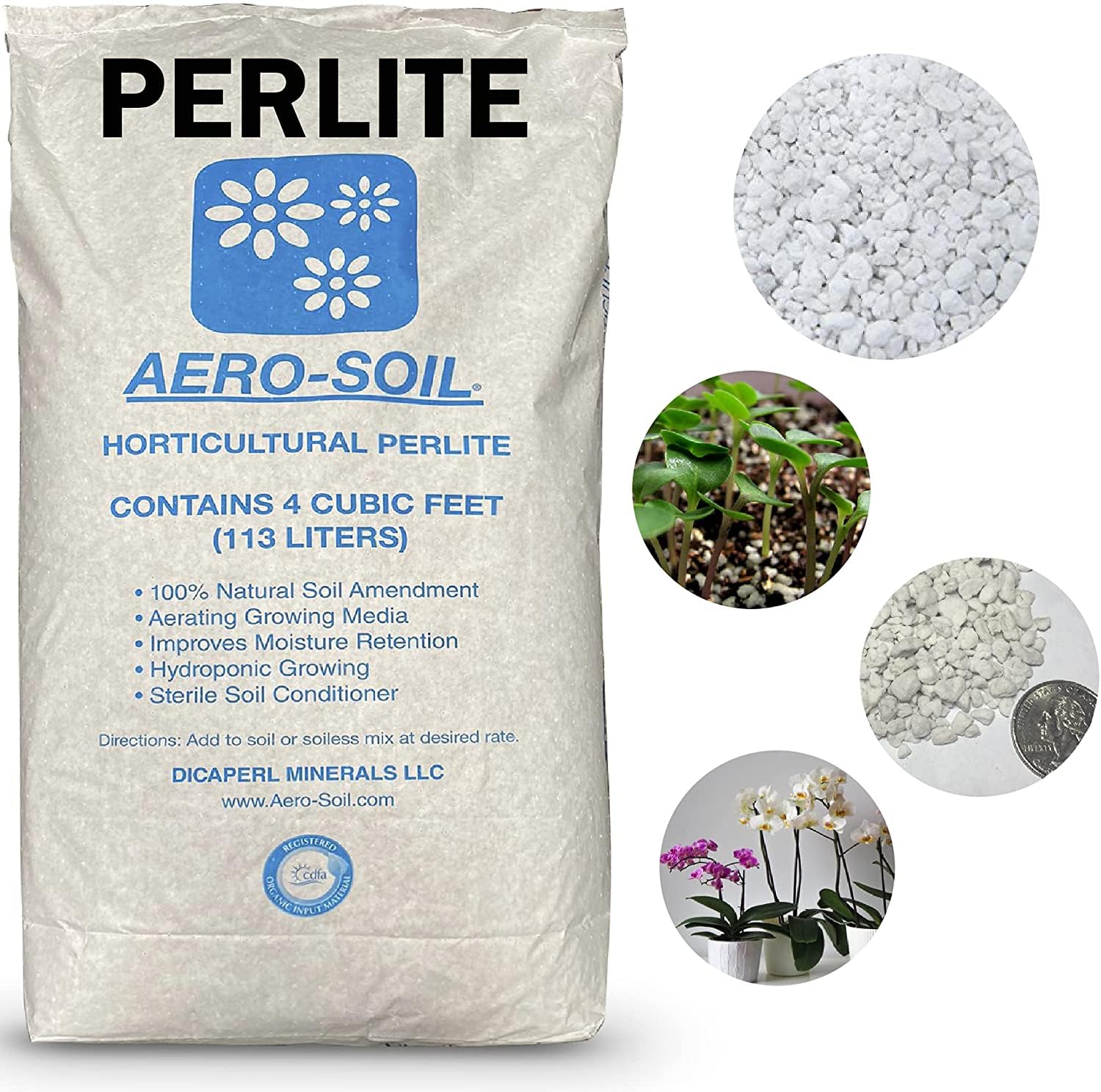 EASYGO AERO-SOIL perlite aids steady irrigation and aeration in beds.