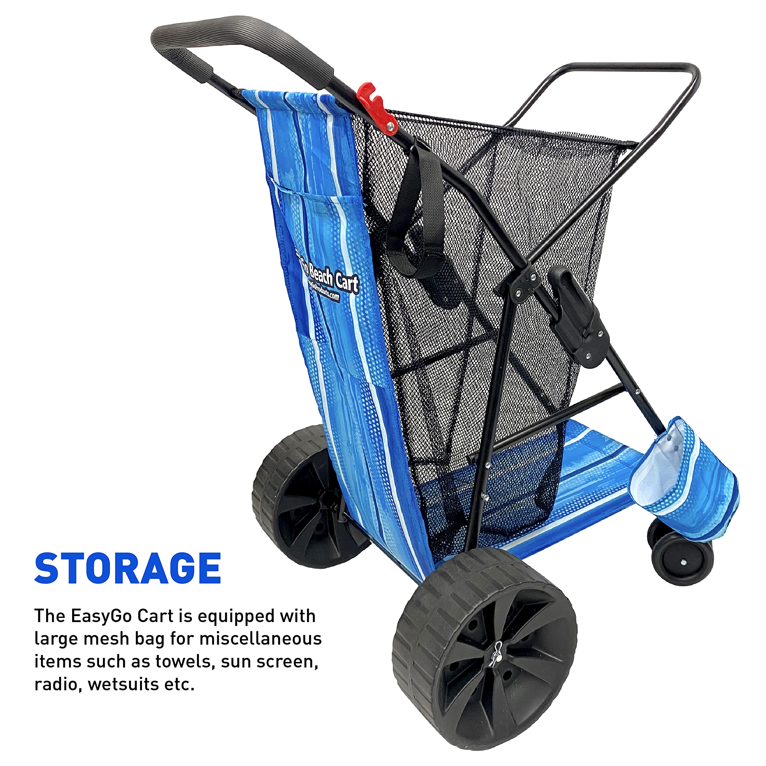 EasyGo Deluxe umbrella holder keeps shade within reach.