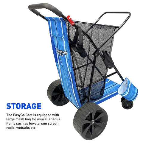 EasyGo Deluxe umbrella holder keeps shade within reach.