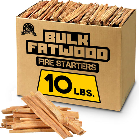 EASYGO Eco-Stix fatwood sticks quickly spark a cozy fire.