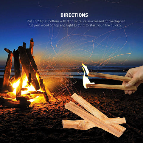 EASYGO Eco-Stix lighting action shows fast, reliable ignition.