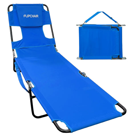 EasyGO Face Down Tanning Chaise chair face-through opening for comfortable tanning posture.