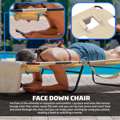 EasyGo Products strong frame resists collapse for steady lounging.