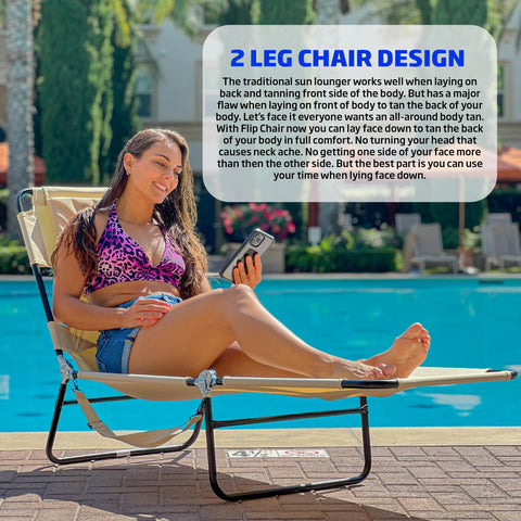 EasyGo Products two-leg design provides stable support during tanning.