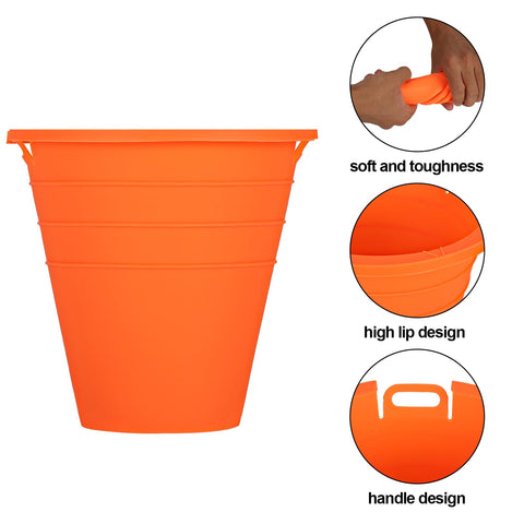 Easyki orange silicone liner is easy to clean with soap and water.