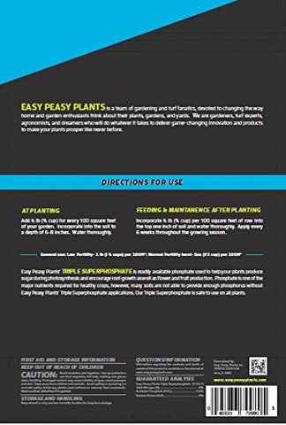Easy Peasy granular fertilizer ideal for soil-based feeds and slow release.