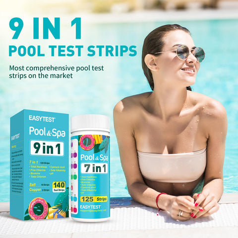 EasyTest 9-Way color chart for precise water parameter comparison.