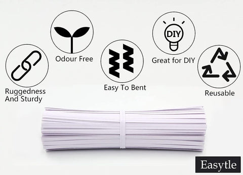 Easytle craft twist ties sturdy yet flexible for cords and decorations