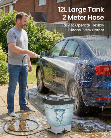 EasyWox 12L detachable bucket extends cleaning away from taps