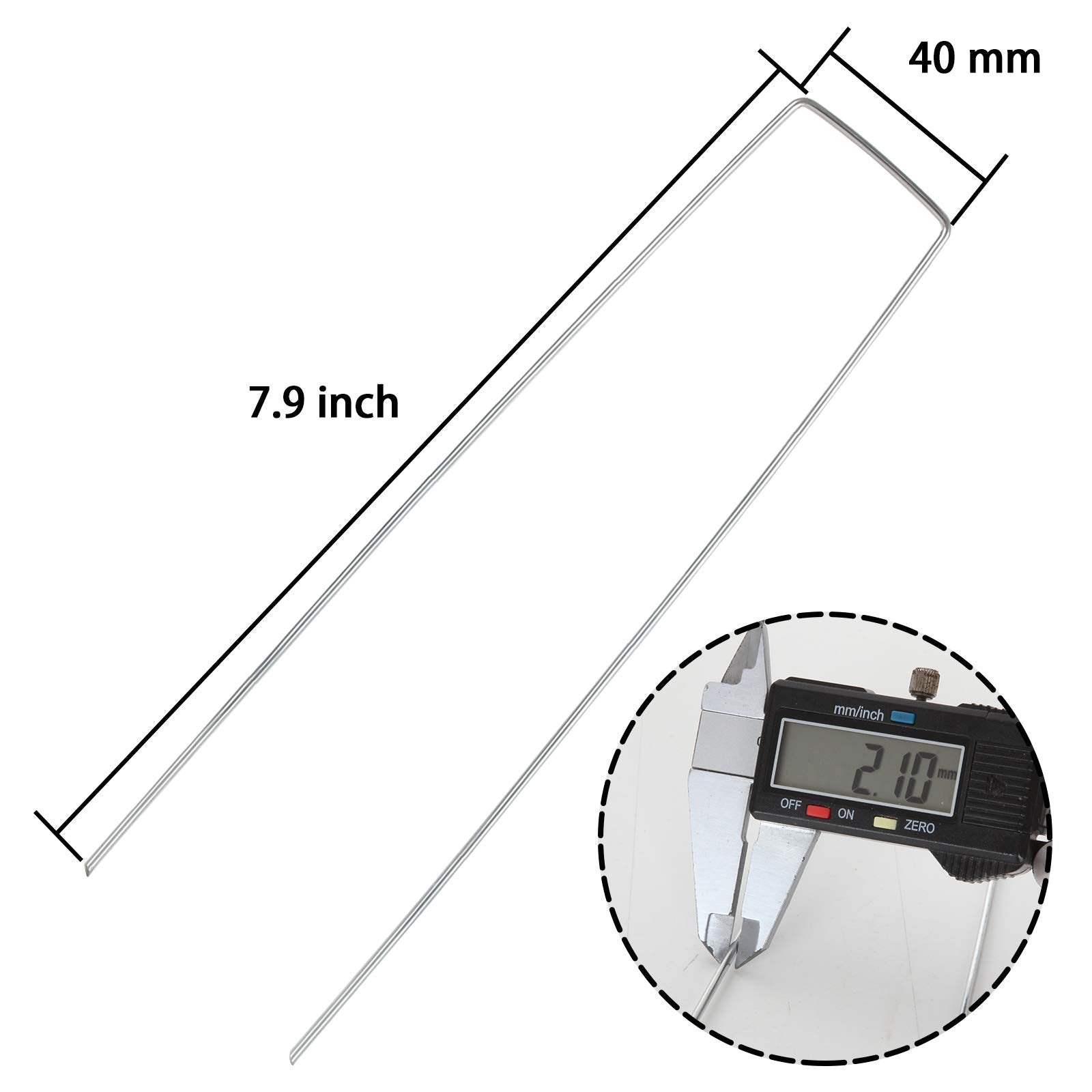 EATHEATY galvanized steel stakes provide sturdy, reusable plant and edging support.