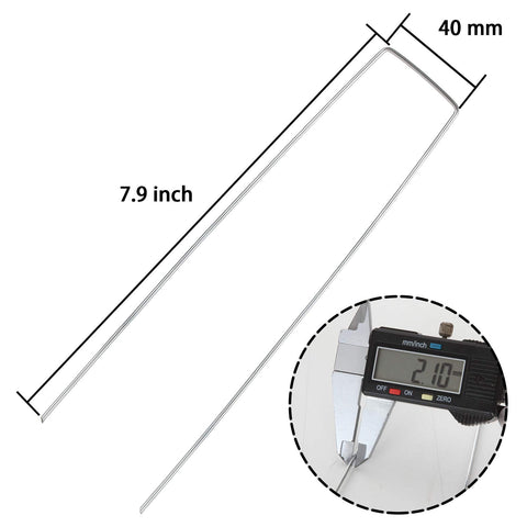 EATHEATY galvanized steel stakes provide sturdy, reusable plant and edging support.