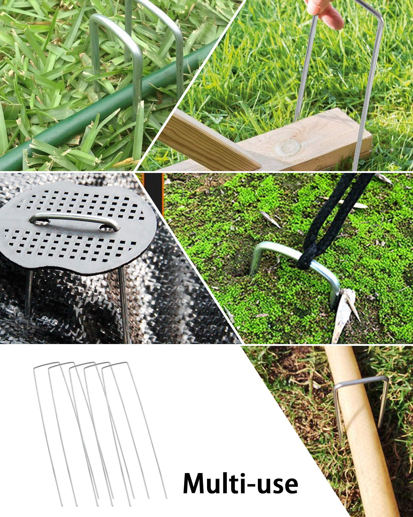 EATHEATY irrigation-tube stakes prevent movement and bending.