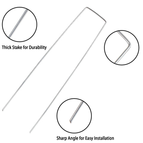 EATHEATY U-shaped pins offer strong hold for netting and fabric.