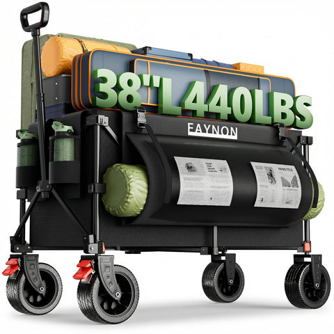 EAYNON collapsible wagon frame for heavy hauling and durable performance.