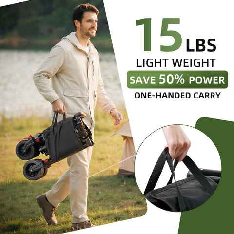EAYNON 15 lb weight enables one-person setup and quick hauls.