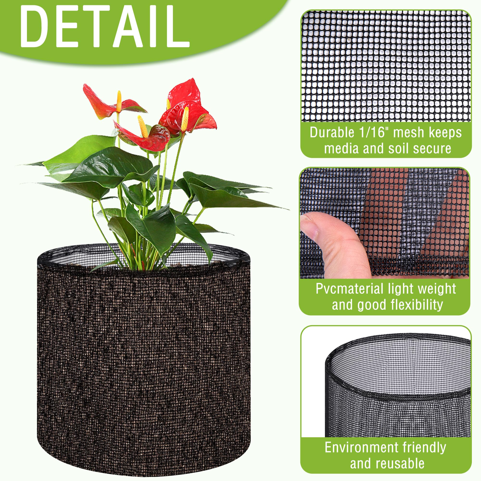 EBaokuup black round pond pot for lilies fits in tight spaces