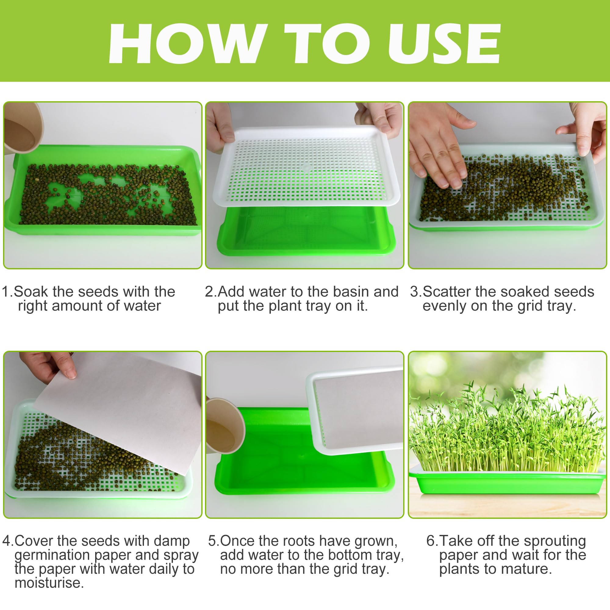 EBaokuup double-deck design keeps seedlings organized and easy to rinse