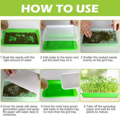 EBaokuup double-deck design keeps seedlings organized and easy to rinse