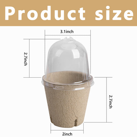 EBaokuup humidity dome keeps soil moisture stable for better germination.