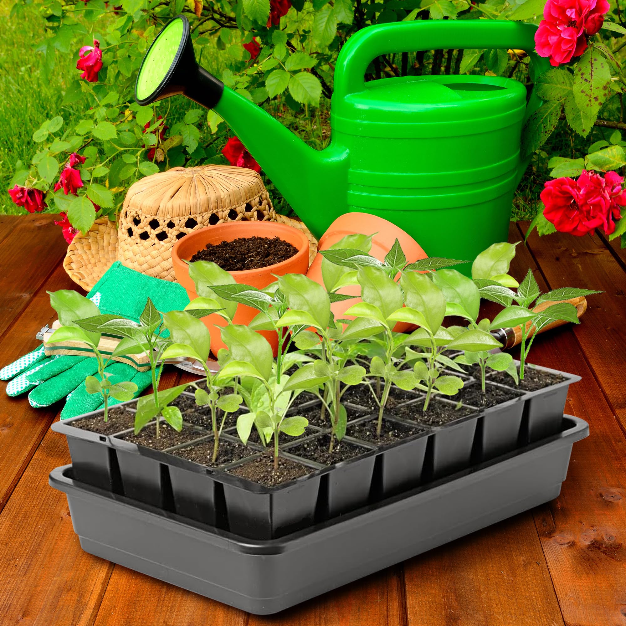EBaokuup pre-cut mats fit 24-cell trays or can be trimmed for other sizes.