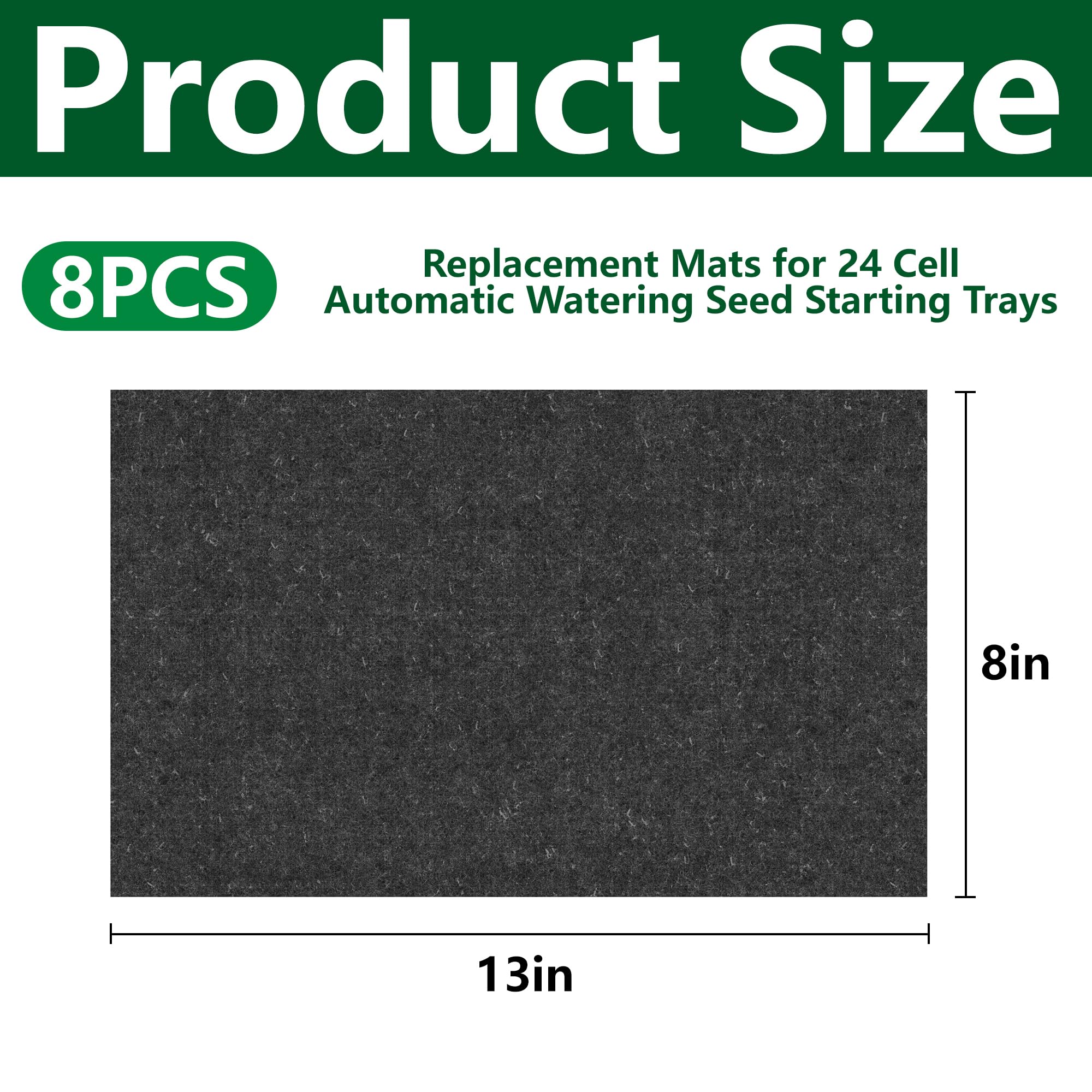 EBaokuup self-watering seed mats support steady hydration for healthy germination.