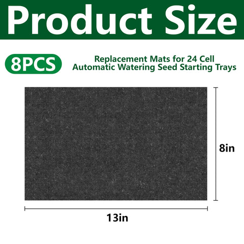 EBaokuup self-watering seed mats support steady hydration for healthy germination.