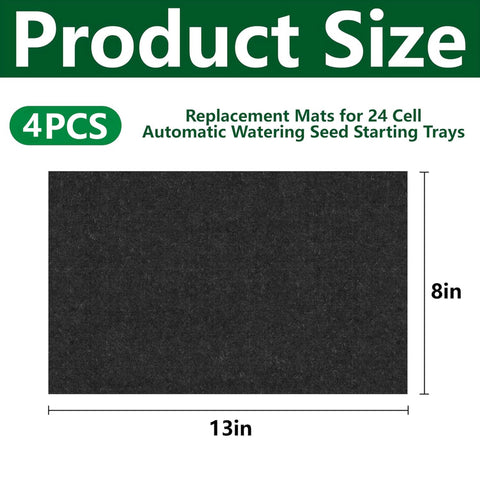 EBaokuup self-watering seed pad 13x8.3 inch promotes even moisture for seedlings.