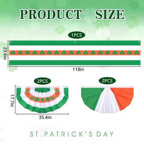 EBaokuup pleated flag for patio, enhances festive atmosphere