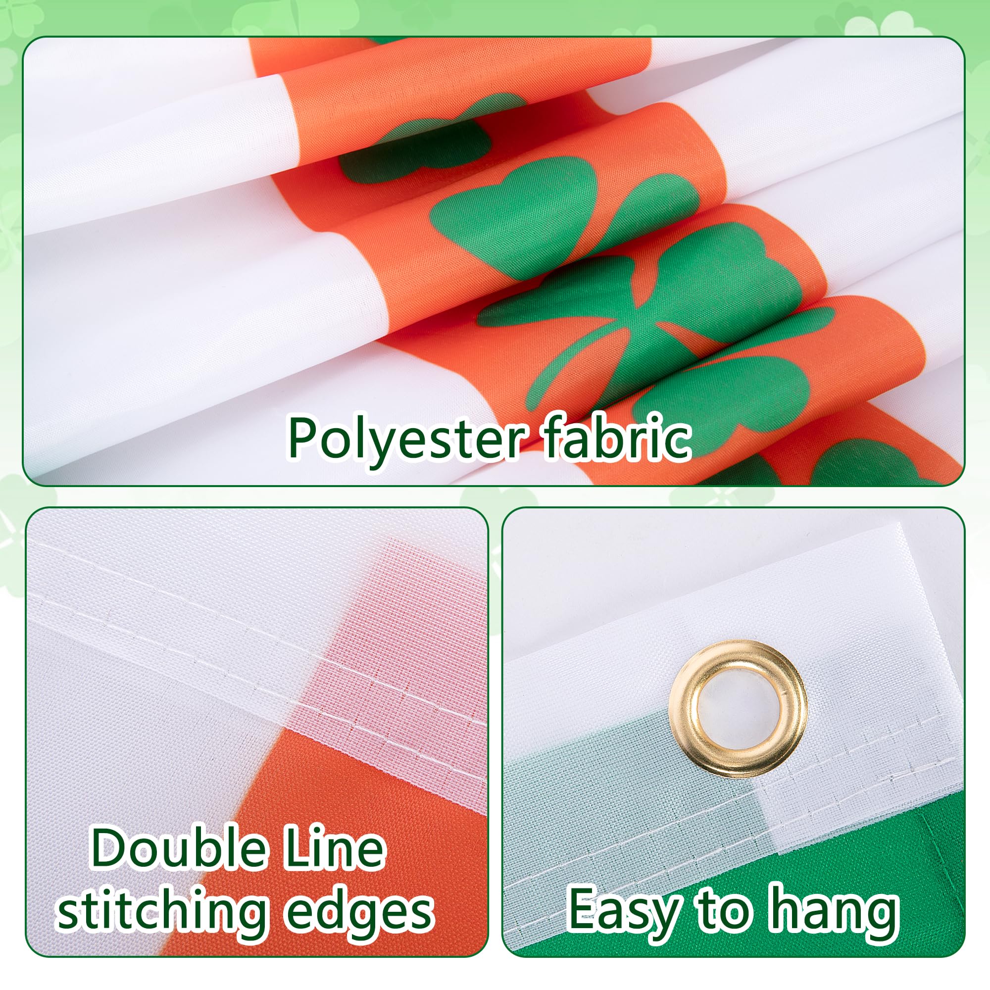 EBaokuup pleated flag 35.4x17.7in, versatile outdoor decor