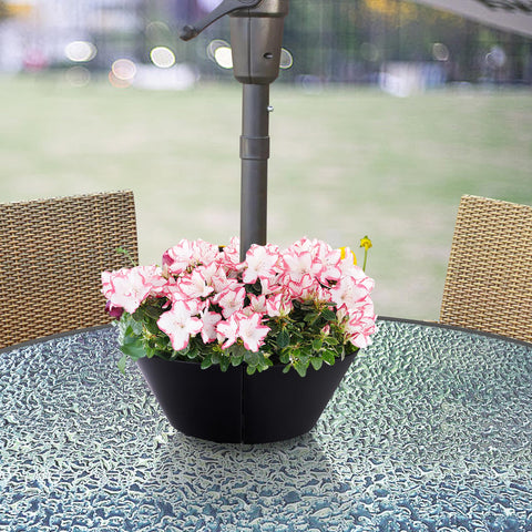 EBaokuup umbrella planter anti scratch base protects outdoor table surface