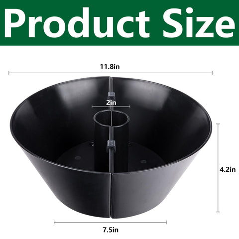 EBaokuup umbrella planter durable PVC material resists weather for long outdoor use