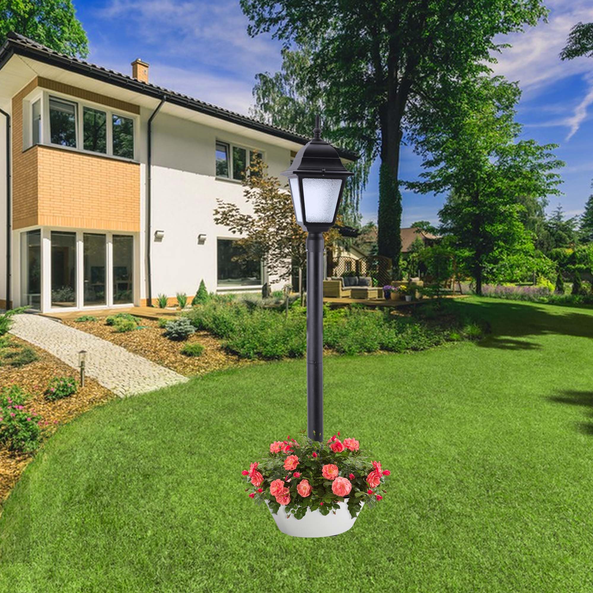 EBaokuup surround design fits umbrella poles up to 1.7 inches in diameter.