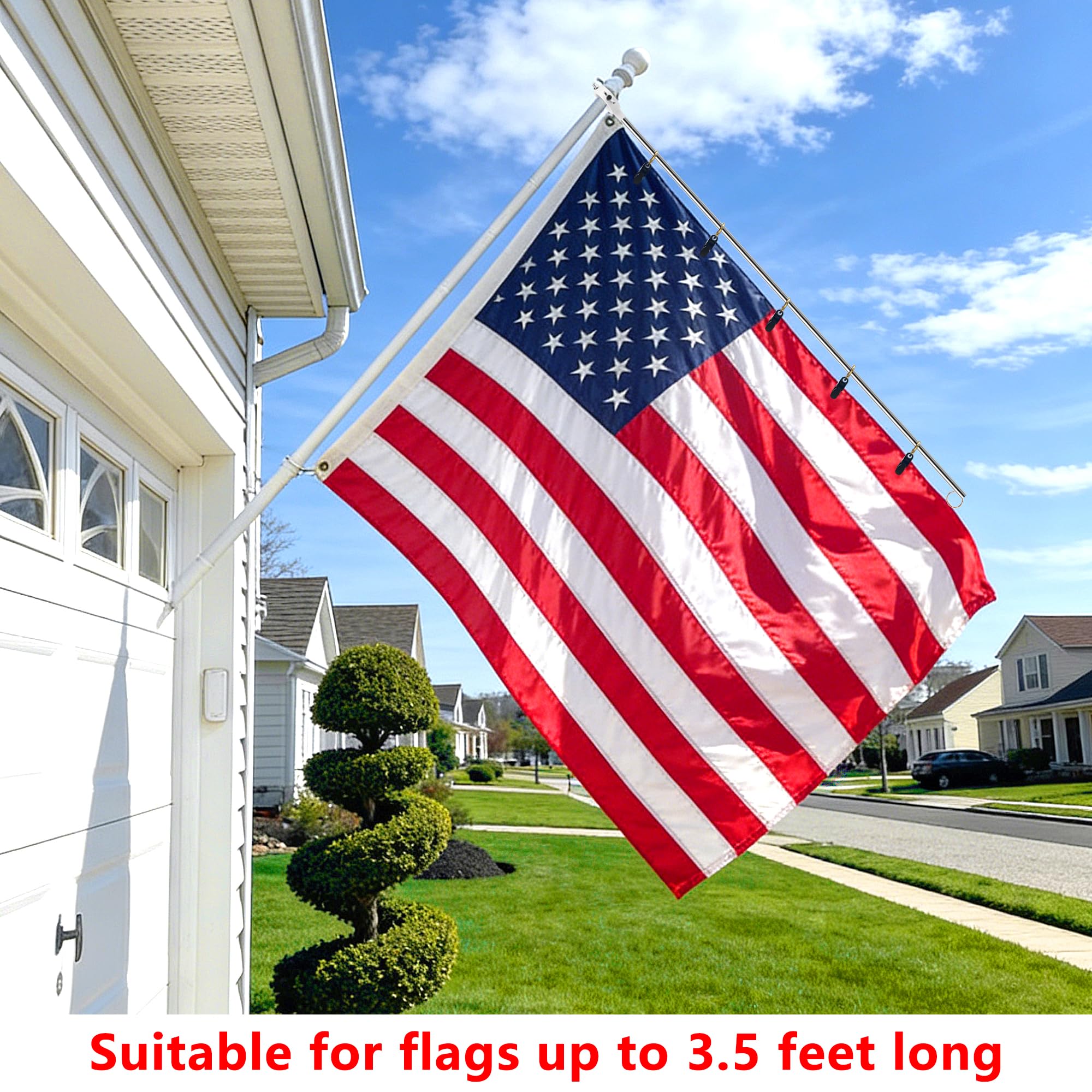 EBaokuup pole compatibility 0.7-1.4 inches ensures broad fit