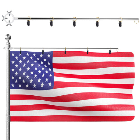 EBaokuup flag stabilizer kit with all components for easy outdoor flag setup