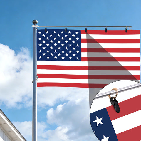 EBaokuup outdoor flag display demonstrating neat, flat flag presentation