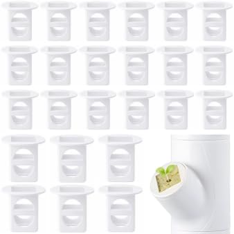 EBaokuup 24 white grow cubes pack supports seed germination in hydroponics.