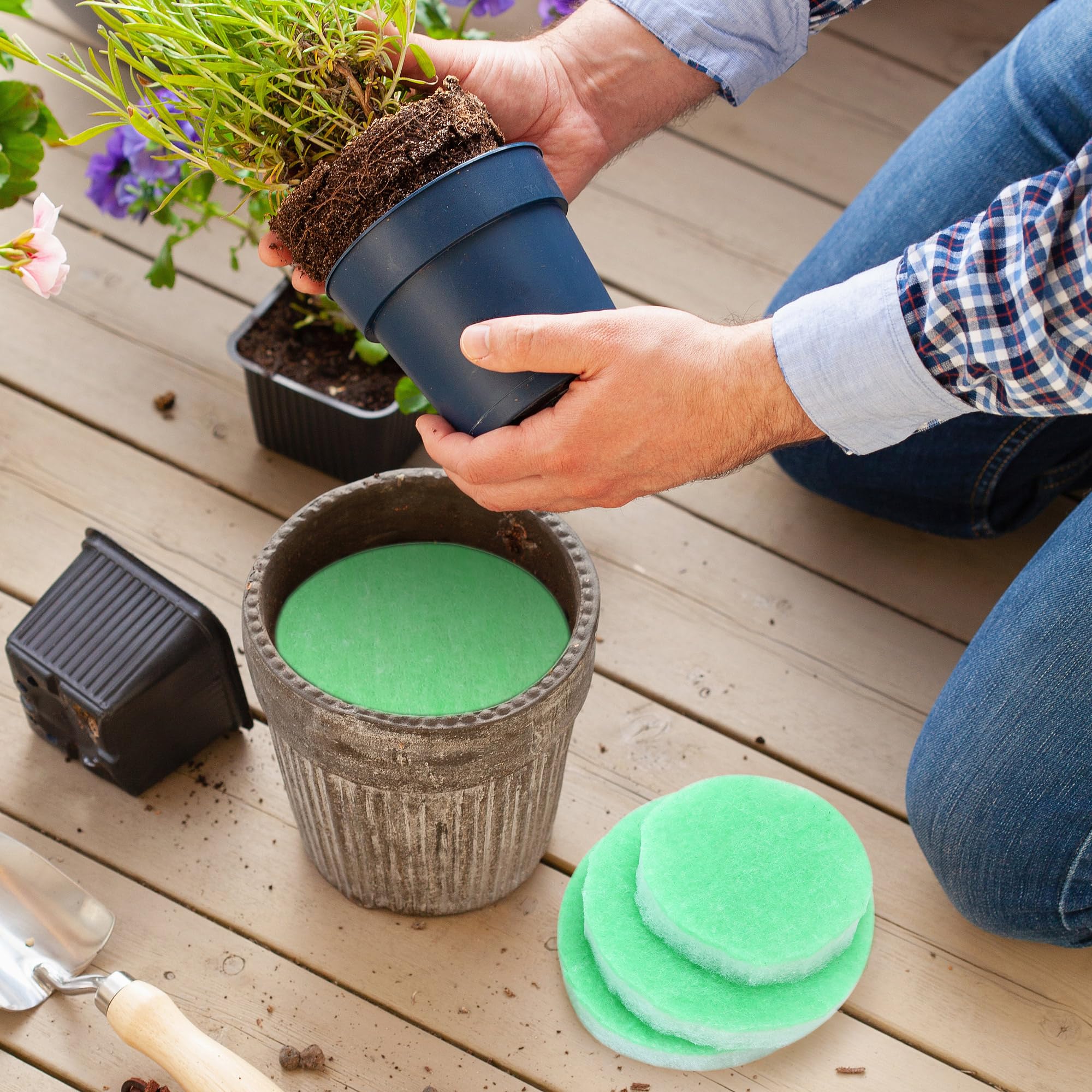 EBaokuup cut-to-fit filler adapts to any pot size.