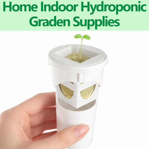 EBaokuup perforated hydroponic pods provide stable water support.