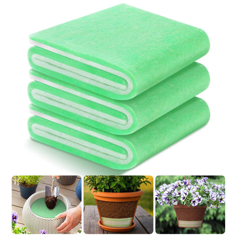 EBaokuup planter filler mats 31.5x11.8 inches provide lightweight drainage.