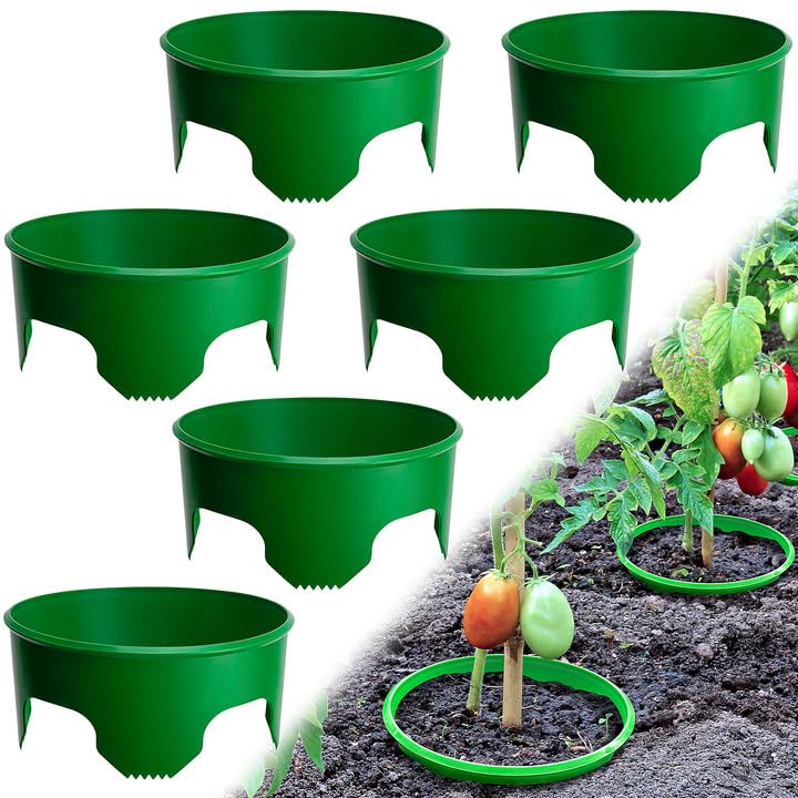 EBaokuup planting ring in soil showing 10-inch diameter directing water to roots