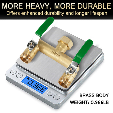 EBH 3/4-inch thread connection fits most outdoor faucets securely.