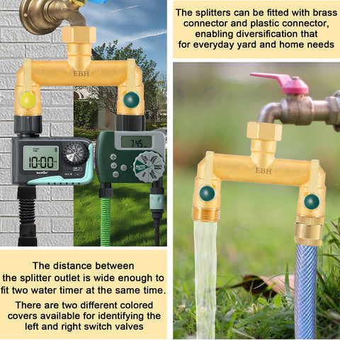EBH compatibility with timers and sprinklers on outdoor setups.
