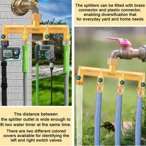 EBH gasket included ensures watertight connections during outdoor watering.