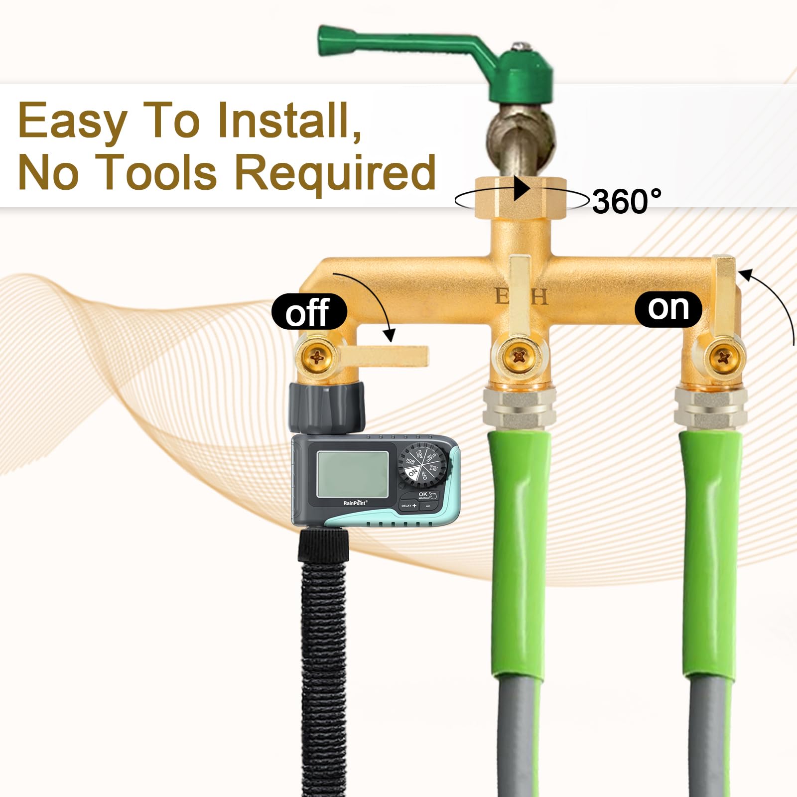 EBH three independent outlet valves shown for simultaneous tasks