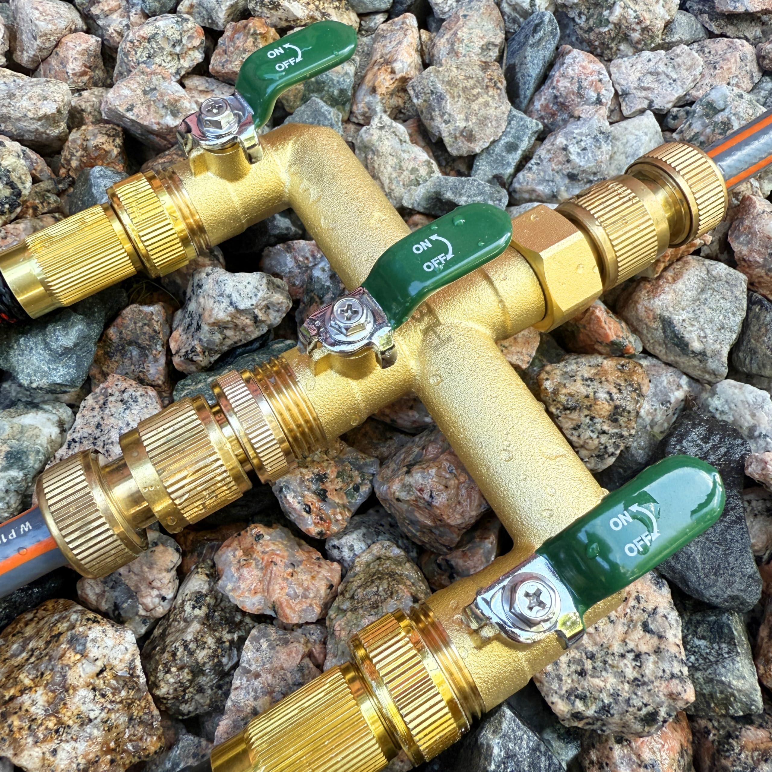 EBH standard 3/4-inch GHT connection fits most hoses and outdoor faucets.
