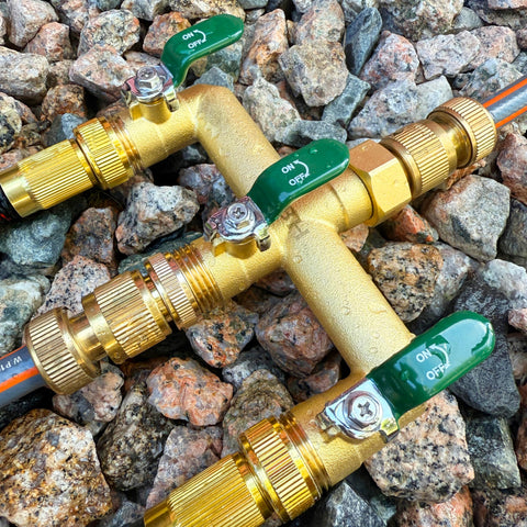 EBH standard 3/4-inch GHT connection fits most hoses and outdoor faucets.