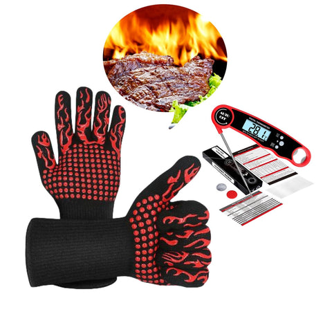 EBIEFLY digital meat thermometer instant readings for doneness.