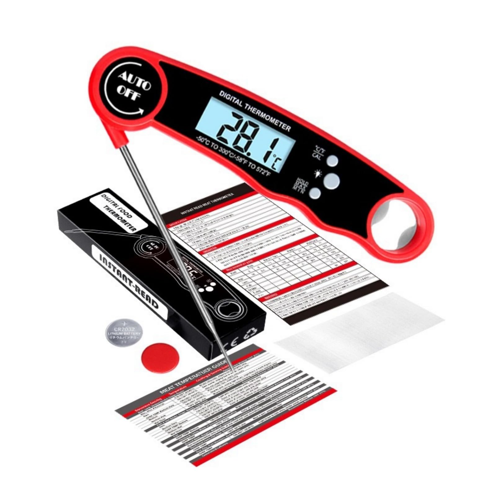 EBIEFLY grilling combo set combines protection and measurement.